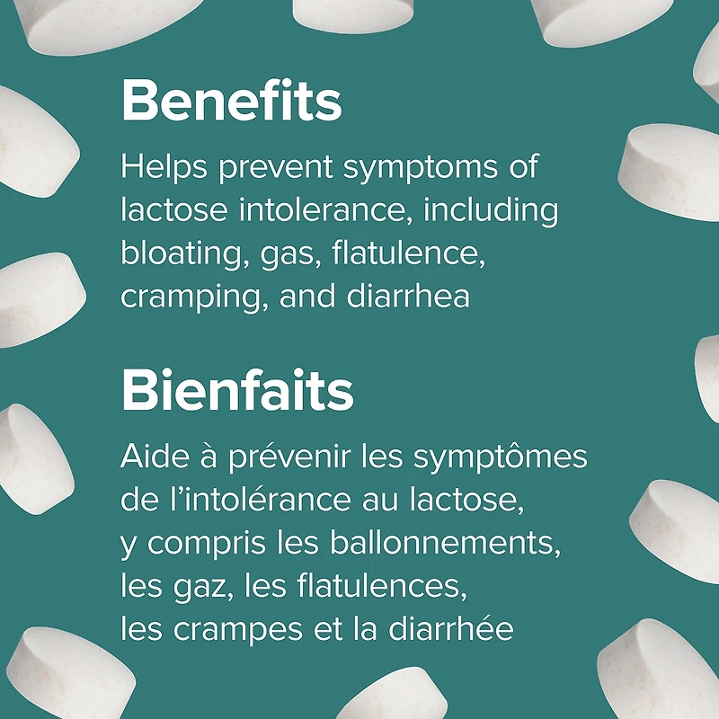 Dairy Again!(MC) Enzyme lactase 250 mg arôme vanille française