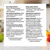Vitamine E Source naturelle 400 UI