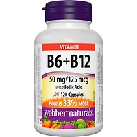 Vitamine B6+B12 avec Acide Folique 50 mg / 125 mcg