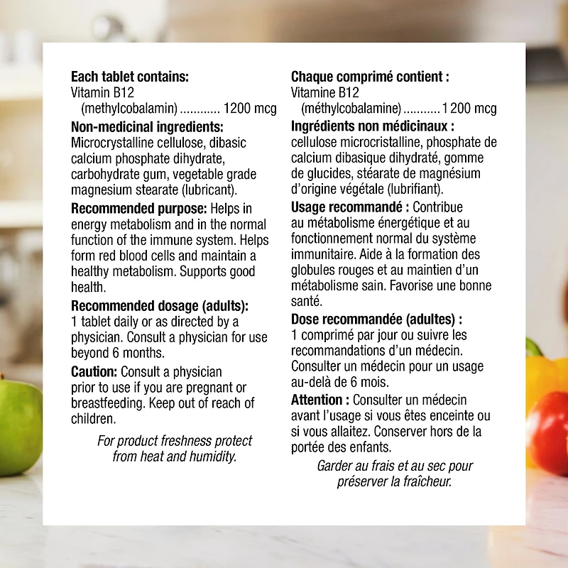 Vitamine B12 à libération lente