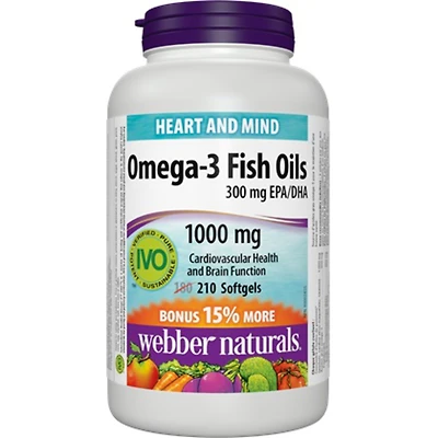 Omega-3 Fish Oils 300 mg EPA/DHA 1000 mg