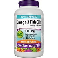 Huiles de poissons oméga–3 300 mg AEP/ADH 1 000 mg