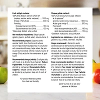 Huile de poissons et de saumon sauvage d’Alaska 300 mg AEP/ADH 1 000 mg