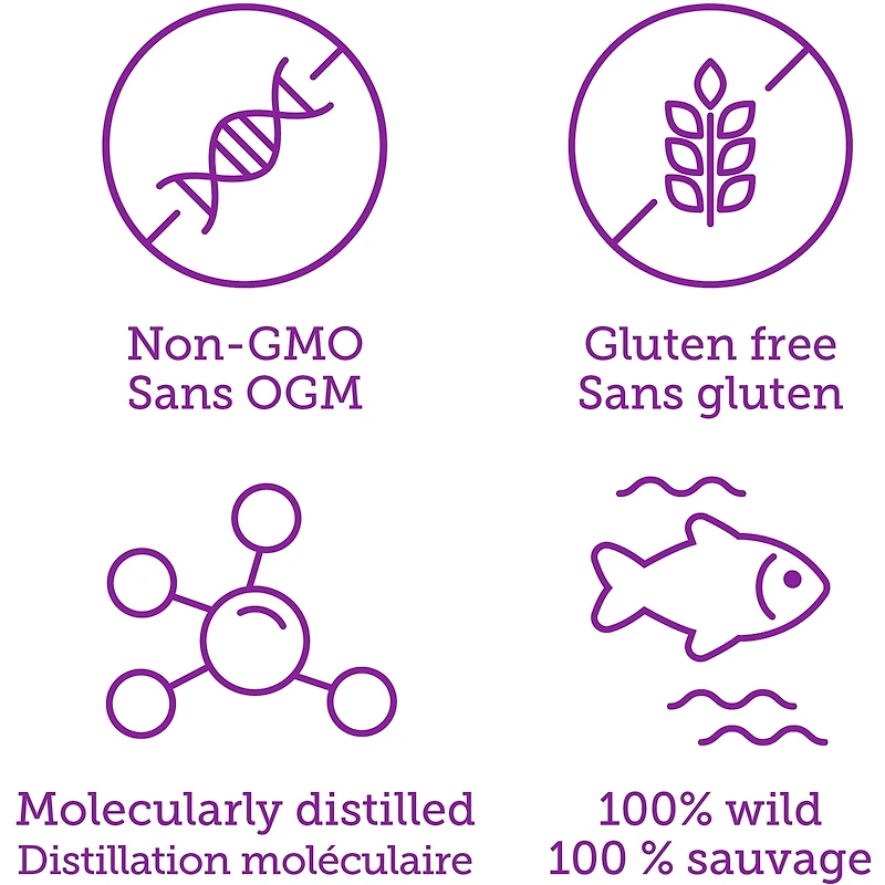 Huile de poissons et de saumon sauvage d’Alaska 300 mg AEP/ADH 1 000 mg