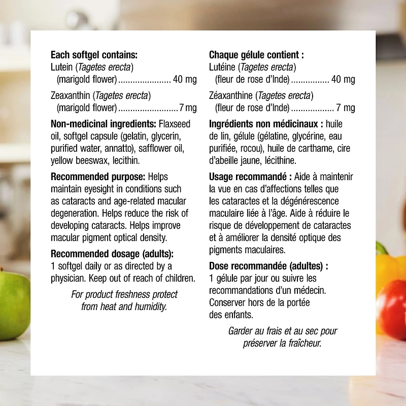 Lutein with Zeaxanthin Maximum Strength 40 mg