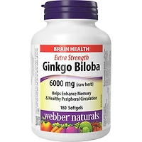 Extra Strength Ginkgo Biloba 6000 mg (raw herb)