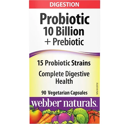 Probiotique 10 milliards + prébiotique