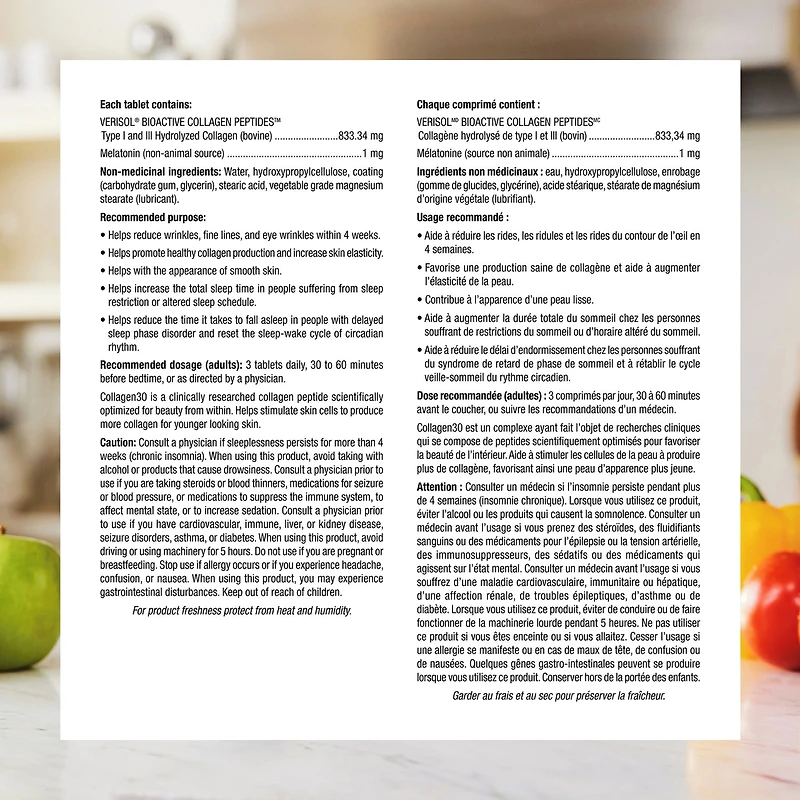 Collagen30 avec mélatonine