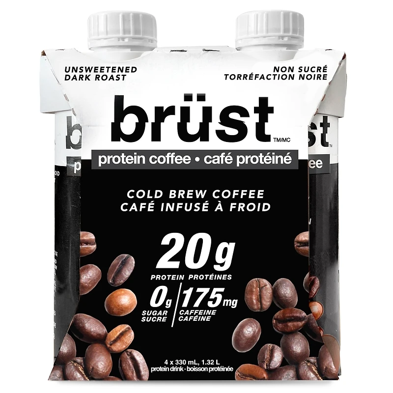 dark roast - protein coffee - 4x330mL