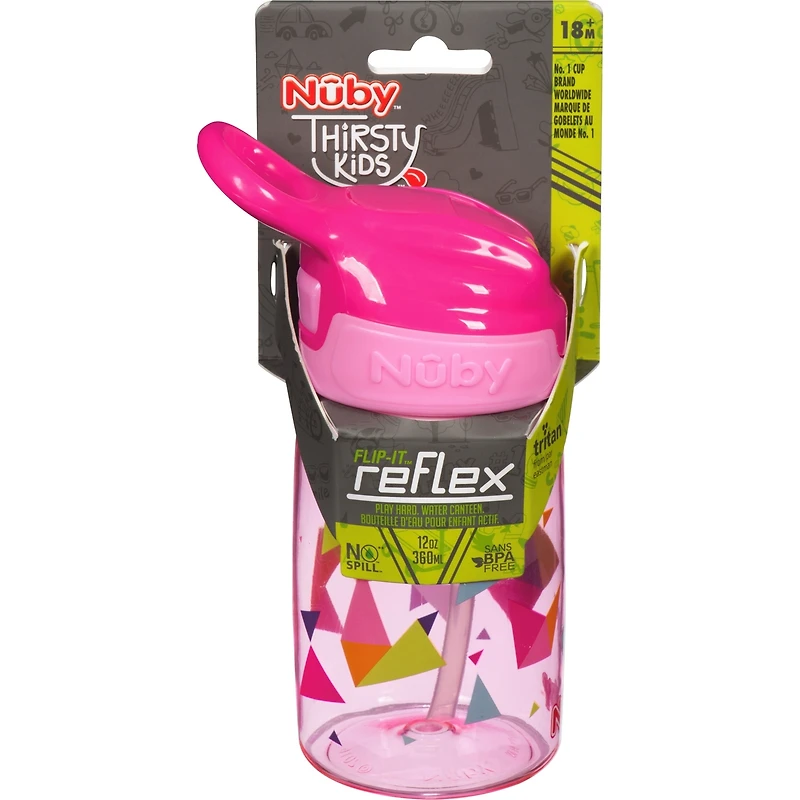 Nuby™ No-Spill™ Gobelet Thirsy Kids™ Relex Flip-It™ Cup