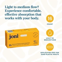 Tampons réguliers en coton biologique (sans applicateur) • 100 % coton, sans plastique