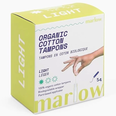 100% Organic Cotton Tampons