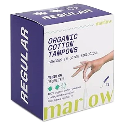 100% Organic Cotton Tampons - Regular