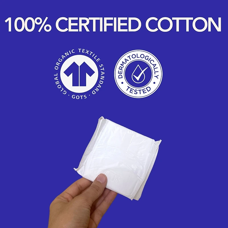 100% Organic Cotton Pads - Regular