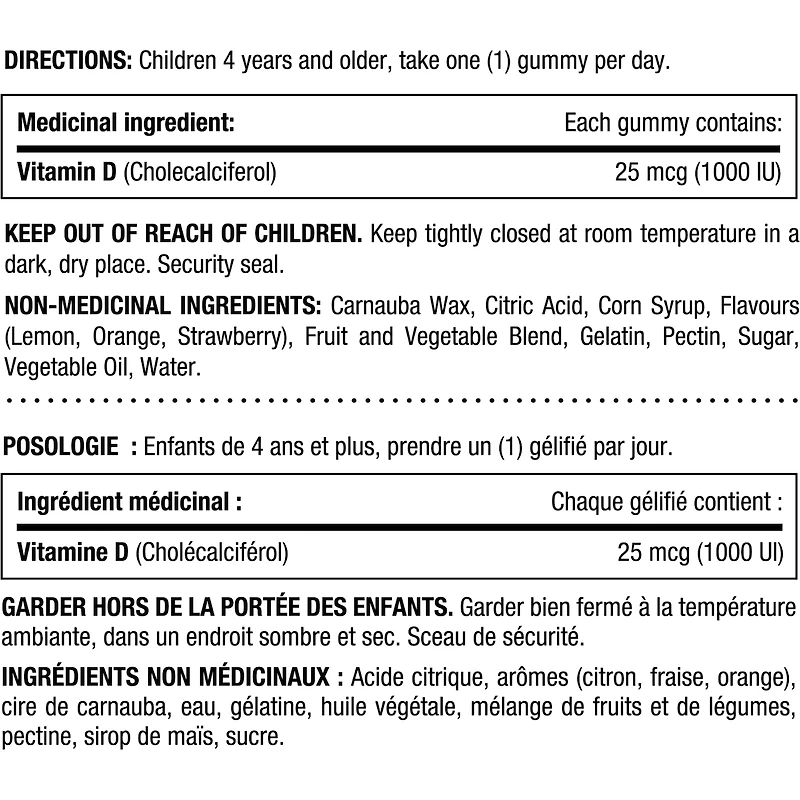 Vitamines Soleil Quotidien ENFANTS, vit. D3