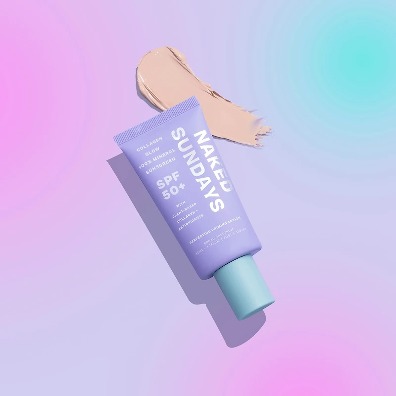 Lotion de base perfectrice 100 % minérale SPF50+ Collagen Glow
