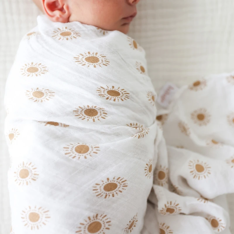 Muslin Swaddle Baby Blanket Strawberries