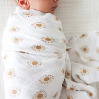 Muslin Swaddle Baby Blanket Strawberries
