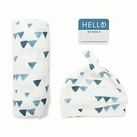Ensemble Bonnet & Couverture « Hello World