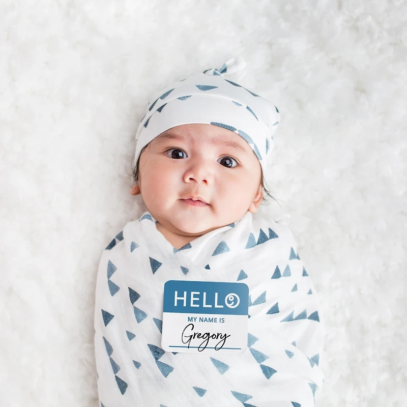 Ensemble Bonnet & Couverture « Hello World