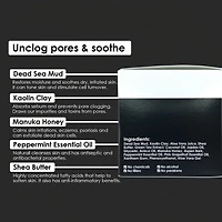 Masque de Boue de la Mer Morte pour le Nettoyage des Pores, Traitement de l'Acné, Anti-Vieillissement