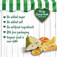 Recolte de poires, citrouilles et bananes