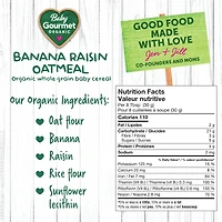 Baby Gourmet Organic Baby Cereal Banana Raisin Oatmeal