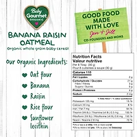 Baby Gourmet Organic Baby Cereal Banana Raisin Oatmeal