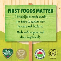 Baby Gourmet Meltable Mushies Fruity Greens organic baby snack