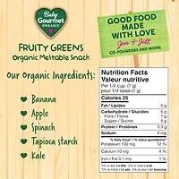 Baby Gourmet Meltable Mushies Fruity Greens organic baby snack