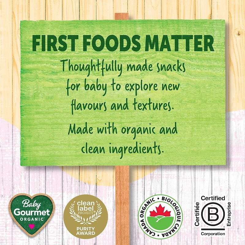 Fondants biologiques bananes et baies avec yogourt Grec pour bébé de Baby Gourmet