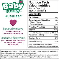 Baby Gourmet Meltable Mushies Beetberry with Coconut Cream organic baby snack