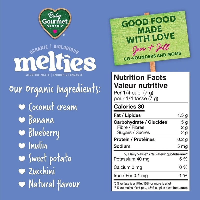 Baby Gourmet Meltable Mushies Beetberry with Coconut Cream organic baby snack