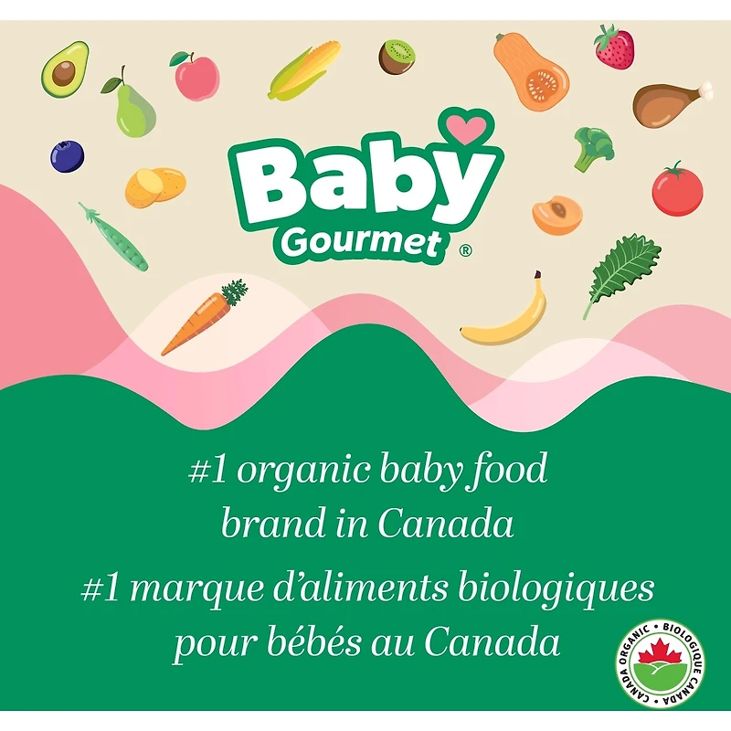 Fondants biologiques bleuetrave à la crème de coco pour bébé de Baby Gourmet