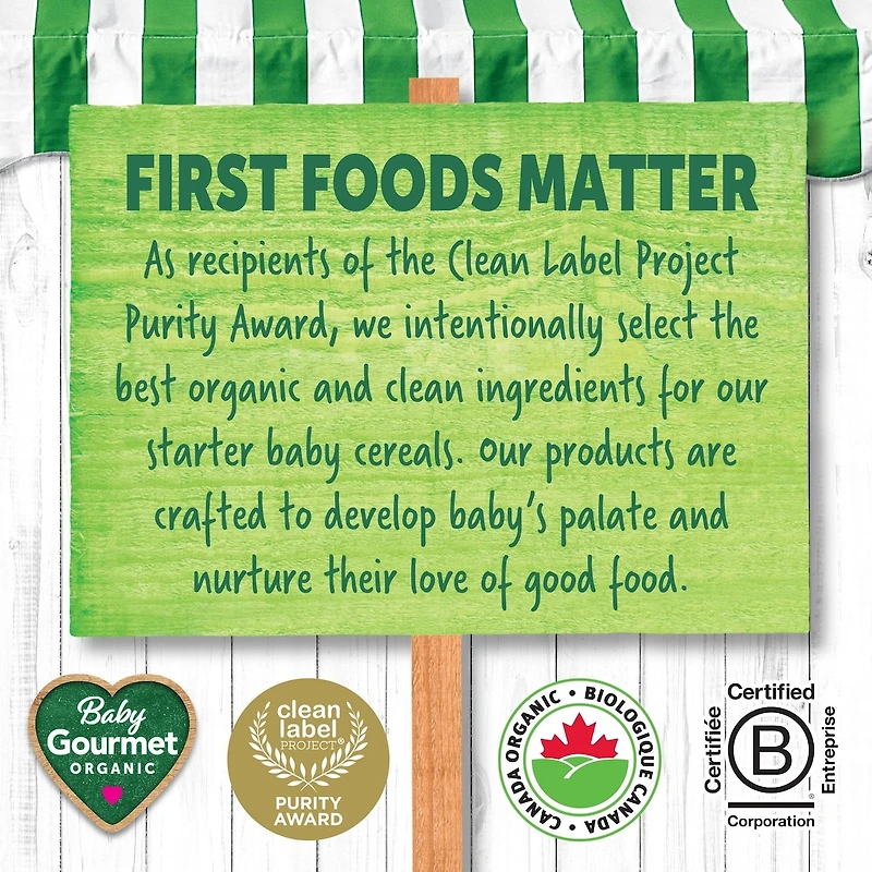 Baby Gourmet Organic Baby Cereal Apple Spinach Oatmeal