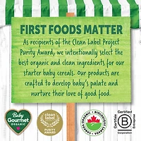 Baby Gourmet Organic Baby Cereal Apple Spinach Oatmeal