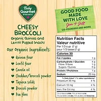 Baby Gourmet Puffies Cheesy Broccoli organic baby snack