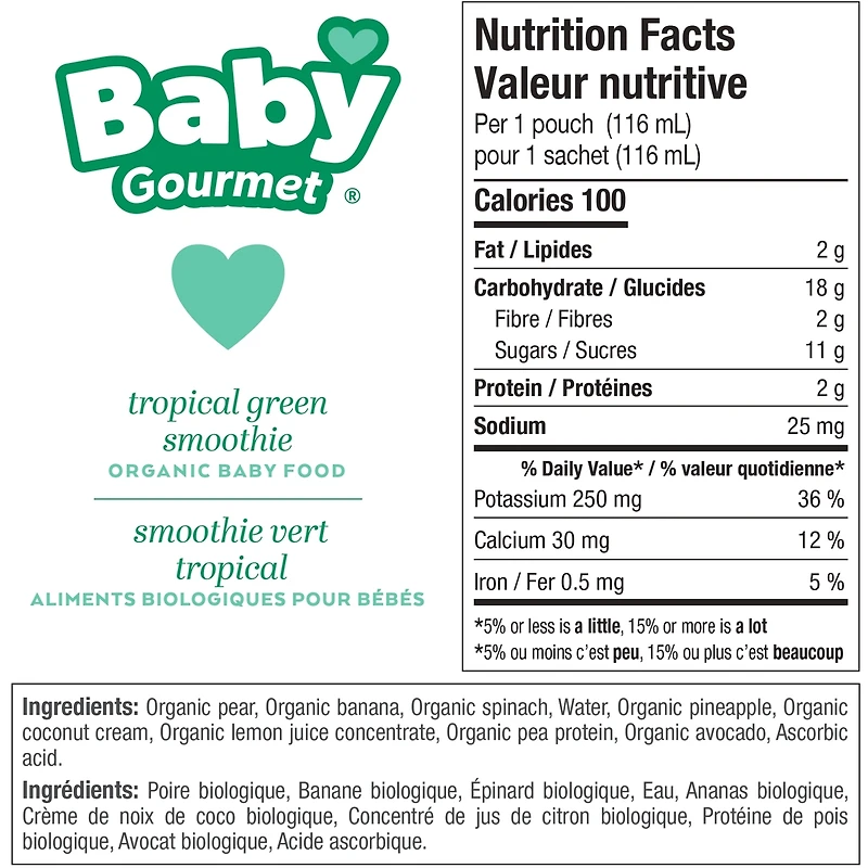 Smoothie vert tropical