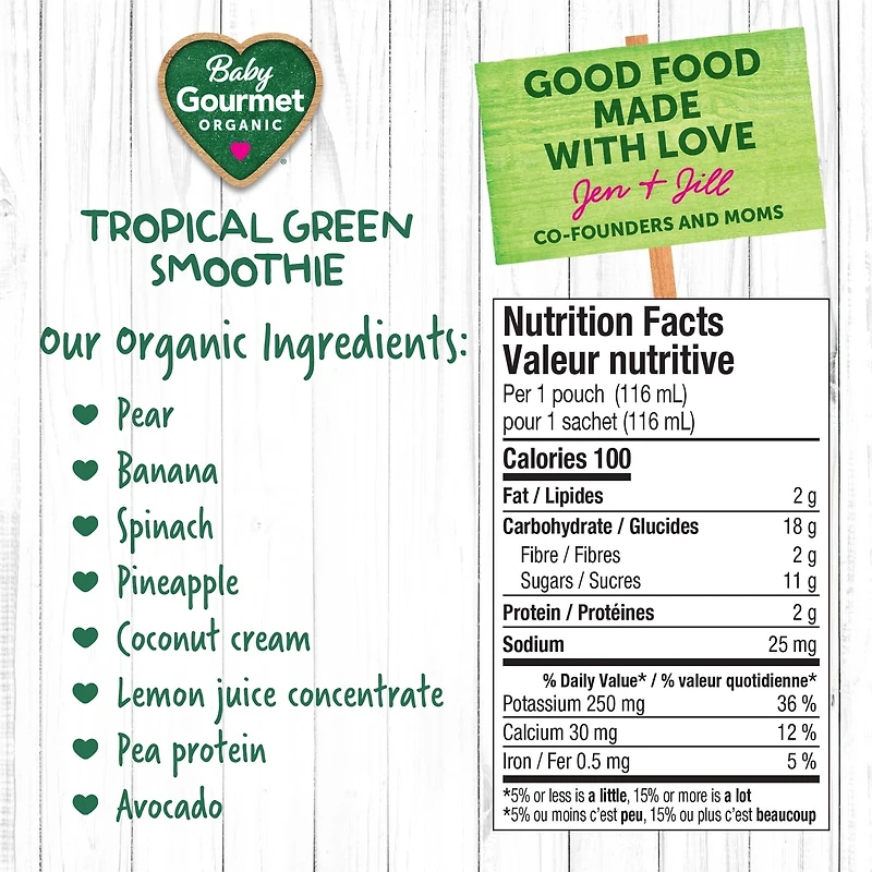 Smoothie vert tropical