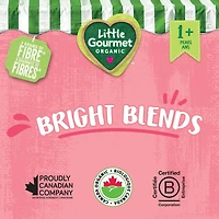 Little Gourmet Organic Toddler Snack Bright Blends Strawberry Banana Bean