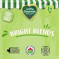 Little Gourmet Organic Toddler Snack Bright Blends Pear Cherry Spinach Chia