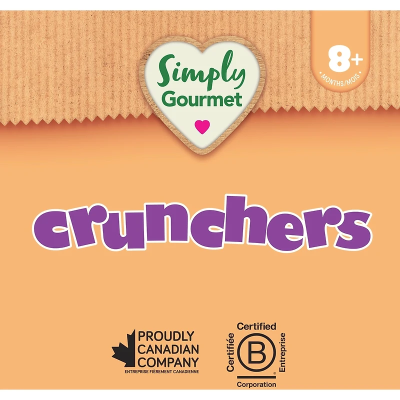 Collation pour bébé Simply Gourmet Crunchers Délice aux légumes
