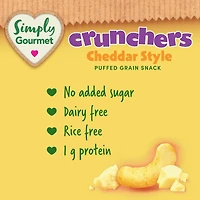 Collation pour bébé Simply Gourmet Crunchers Au Cheddar