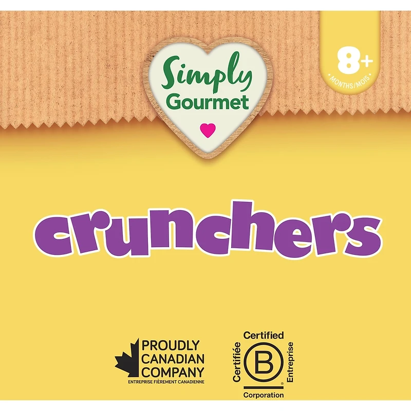 Collation pour bébé Simply Gourmet Crunchers Au Cheddar