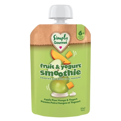 Smoothie Simply Gourmet pomme poire mangue et yogourt