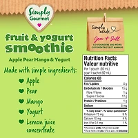 Smoothie Simply Gourmet pomme poire mangue et yogourt