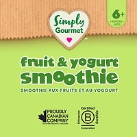 Smoothie Simply Gourmet pomme poire mangue et yogourt