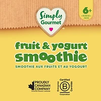Smoothie Simply Gourmet pomme banane fraise et yogourt