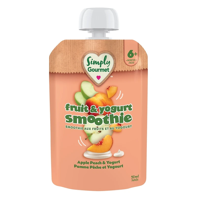 Smoothie Simply Gourmet pomme pêche et yogourt