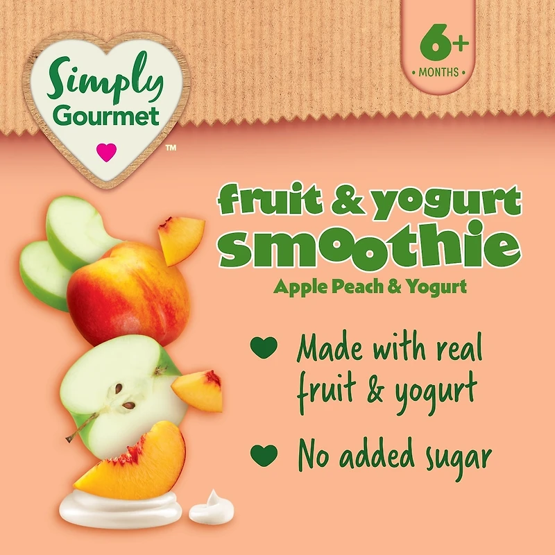 Smoothie Simply Gourmet pomme pêche et yogourt